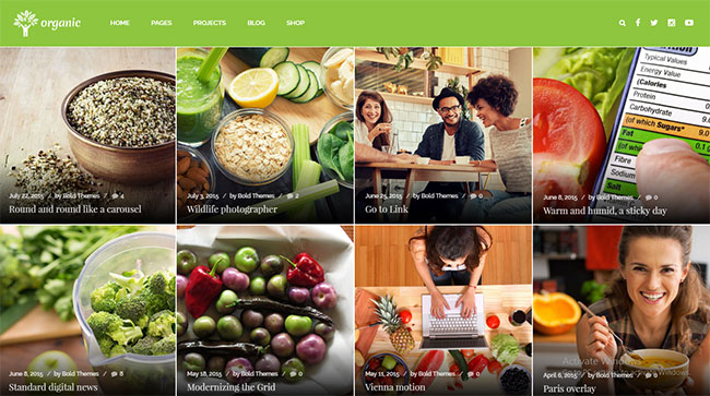 thiết kế web công ty thực phẩm sạch