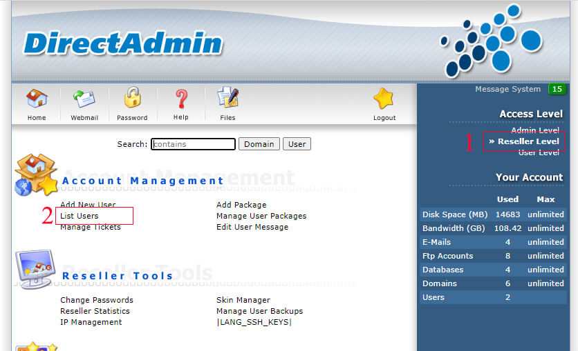 Hướng dẫn backup website server VPS Direct Admin