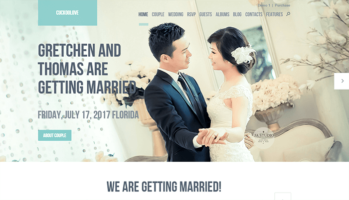 Thiết kế web dịch vụ chụp hình cưới