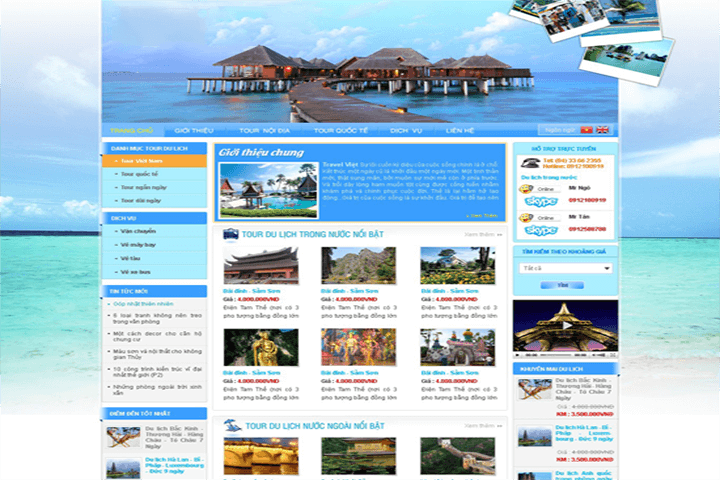 Panpic làm web du lịch chuyên nghiệp thu hút khách hàng