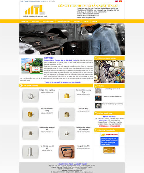 Thiết kế web bán thiết bị điện chuẩn seo – thiết kế web Panpic