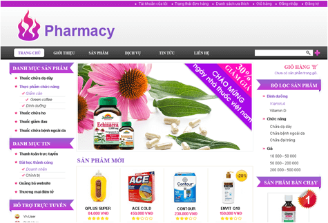 Làm website dược phẩm tăng sức cạnh tranh cho doanh nghiệp