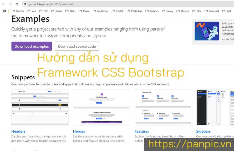 Hướng dẫn sử dụng Framework CSS Bootstrap