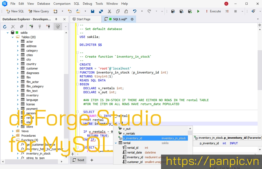 Hướng Dẫn Quản Lý Cơ Sở Dữ Liệu MySQL Sử Dụng DBForge Studio