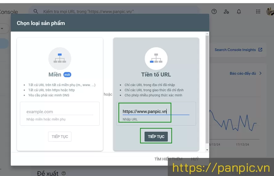 Bước 2: Hướng dẫn cài đặt Google Search Console để theo dõi website