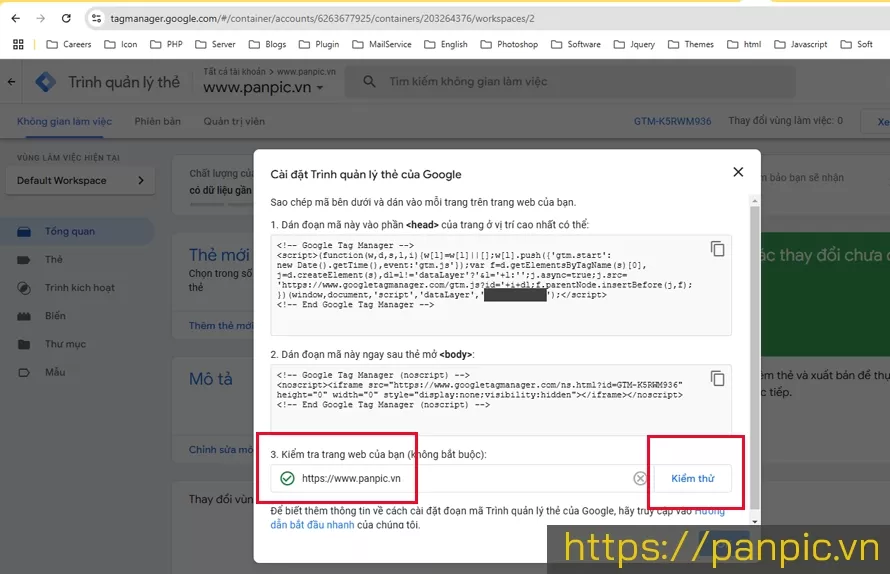 Cách Xác Minh Quyền Sở Hữu Website Trên Google Tag Manager