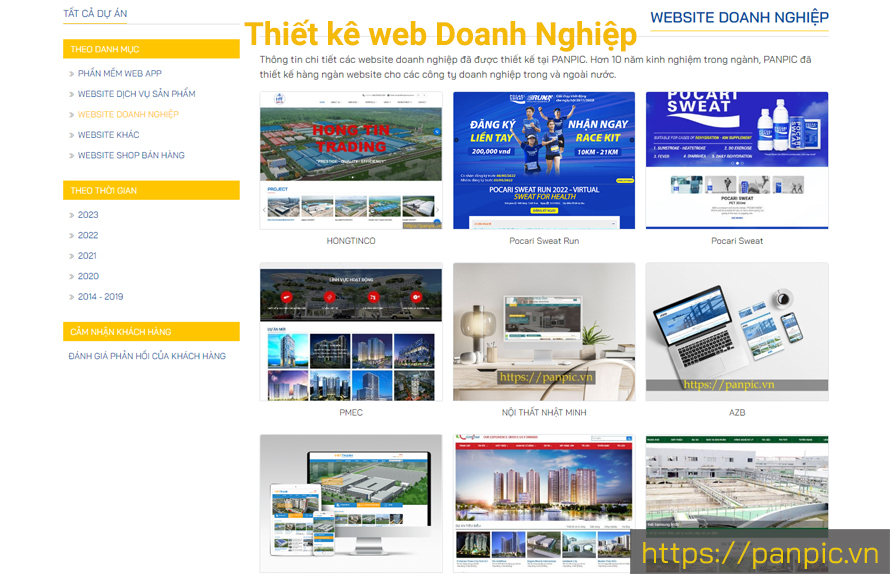 Panpic thiết kế web doanh nghiệp
